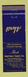 Matchbook Cover - Akrit Appliance Colorado Springs Albuquerque NM El Paso TX