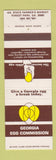 Matchbook Cover - Georgia Egg Commission Forest Park GA