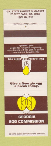Matchbook Cover - Georgia Egg Commission Forest Park GA