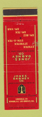Matchbook Cover - Jones Dabney Resins Chemical Louisville KY WEAR