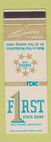 Matchbook Cover - First State Bank Holly Springs MS