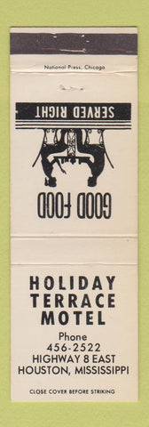 Matchbook Cover - Holiday Terrace Motel Houston MS