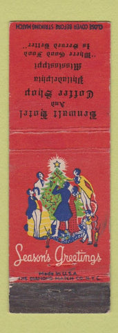 Matchbook Cover - Benwalt Hotel Coffee Shop Philadelphia MS Christmas WEAR