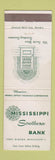 Matchbook Cover - Mississippi Southern Bank Port Gibson MS WEAR