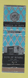 Matchbook Cover - Bank of Winona MS