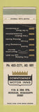 Matchbook Cover - Downtowner Motor Inns Meridian MS WEAR