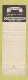 Matchbook Cover - Downtowner Motor Inns Meridian MS WEAR