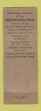 Matchbook Cover - Edgewater Gulf Hotel Edgewater Park MS WORN
