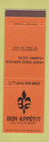 Matchbook Cover - Bon Appetit Deli Restaurant St Louis MO