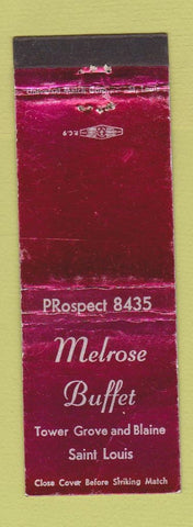 Matchbook Cover - Melrose Buffet St Louis MO WEAR