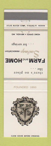 Matchbook Cover - Farm and Home Savings Nevada MO