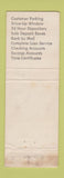 Matchbook Cover - Paris National Bank Paris MO WEAR