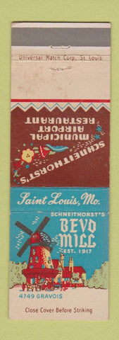 Matchbook Cover - Schneithhorst's Bevo Mill St Louis MO