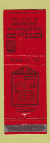 Matchbook Cover - Kettle and Keg Restaurant St Louis MO