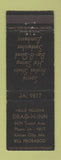 Matchbook Cover - Darg N Inn restaurant Kansas City MO