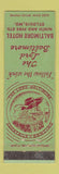 Matchbook Cover - Lord Baltimore Hotel St Louis MO WEAR