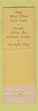 Matchbook Cover - Chase Hotel St Louis MO roof