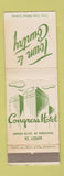 Matchbook Cover - Town and Country Congress Hotel St Louis MO #1