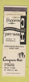 Matchbook Cover - Town and Country Congress Hotel St Louis MO WEAR #2