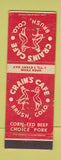 Matchbook Cover - Crain's Cafe Brush Colorado