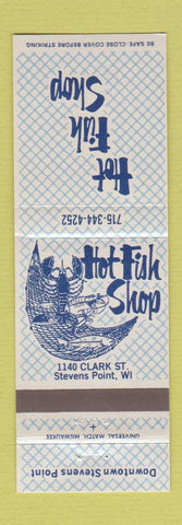 Matchbook Cover - Hot Fish Shop Stevens Point WI