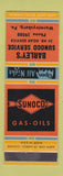 Matchbook Cover - Barley's Sunoco oil gas Wormleysburg PA