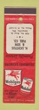 Matchbook Cover - Mobil oil gas H Lichtfus Janesville WI