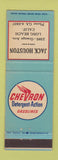 Matchbook Cover - Chevron oil gas Jack Houston Long Beach CA