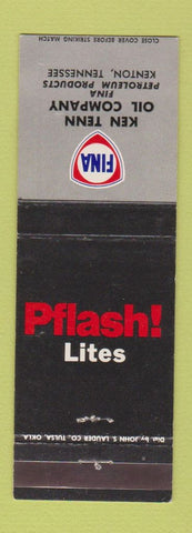 Matchbook Cover - Fina oil gas Ken Tenn Oil Kenton TN