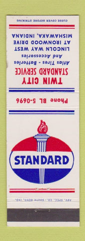 Matchbook Cover - Twin City Standard oil gas Mishawaka IN