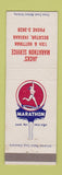 Matchbook Cover - Jacks' Marathon oil gas Decatur IN