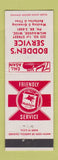 Matchbook Cover - Bodden's Mobil oil gas Milwaukee WI
