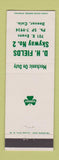 Matchbook Cover - DH Fields Shamrock oil gas Denver Colorado