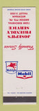 Matchbook Cover - Joseph's Mobil oil gas Grosse Pointe Park MI