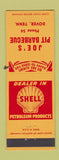 Matchbook Cover - Joe's Pit BBQ Shell oil gas Dover TN low phone #
