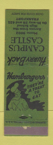 Matchbook Cover - Campus Castle Frankfort IN?