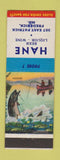 Matchbook Cover - Hane Beer Liquor Frederick MD low phone #
