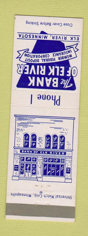 Matchbook Cover - Bank of Elk River MN low phone #1