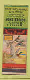 Matchbook Cover - George and Grace's Coffee Shop Prairie City IA low phone #