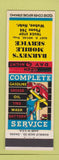 Matchbook Cover - Barney's Mobile Service Wahoo NE low phone # oil gas Mobil?