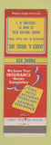 Matchbook Cover - James Wood Insurance Cortland NY low phone #