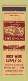 Matchbook Cover - Rust Weir Supply Lumber Georgetown DE low phone #1