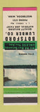 Matchbook Cover - Botsford Lumber Westbrook MN
