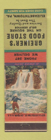 Matchbook Cover - Greiner's Food Store Elizabethtown PA low phone #