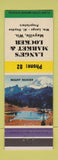 Matchbook Cover - Lange's Market Locker meat Mayville WI low phone #