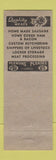 Matchbook Cover - Lange's Market Locker meat Mayville WI low phone #