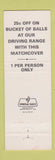 Matchbook Cover - Gator Hole Golf Course North Myrtle Beach SC