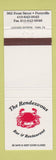 Matchbook Cover - The Rendezvous Bar Restaurant crab Perryville PA?