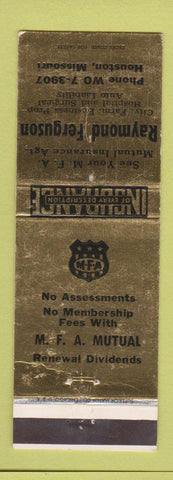 Matchbook Cover - Raymond Ferguson Insurance Houston MO