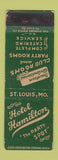 Matchbook Cover - Hotel Hamilton St Louis MO WORN
